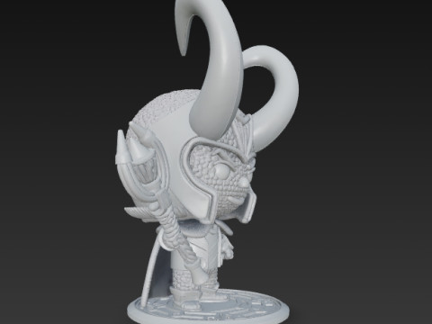 Knitted Loki Figure 3D Print Model Modelo de Impressão 3D