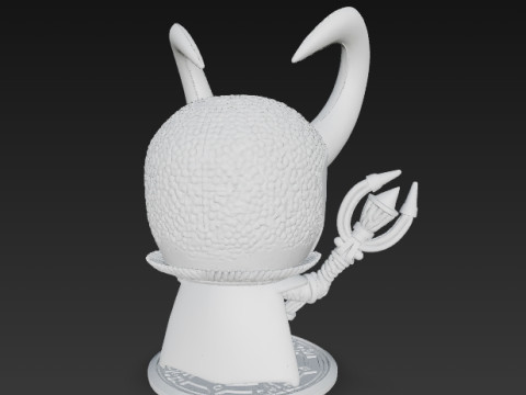 Knitted Loki Figure 3D Print Model Modelo de Impressão 3D