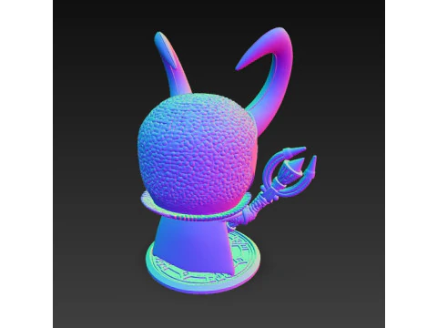 Knitted Loki Figure 3D Print Model 3D Print Model