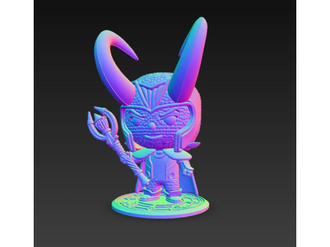 Knitted Loki Figure 3D Print Model Modelo de Impressão 3D