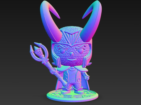 Knitted Loki Figure 3D Print Model Modelo de Impressão 3D
