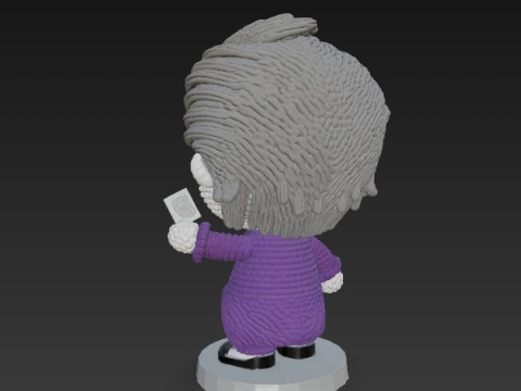Knitted Joker Figure 3D Print Model Model Cetak 3D