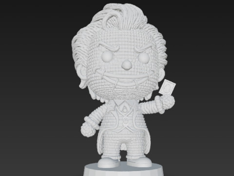 Knitted Joker Figure 3D Print Model Model Cetak 3D