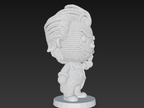 Knitted Joker Figure 3D Print Model Model Cetak 3D
