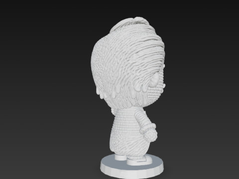 Knitted Joker Figure 3D Print Model Model Cetak 3D