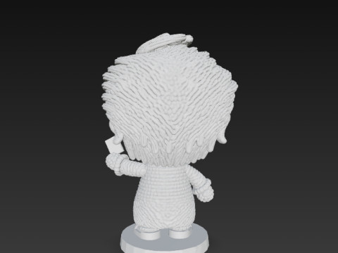 Knitted Joker Figure 3D Print Model Model Cetak 3D
