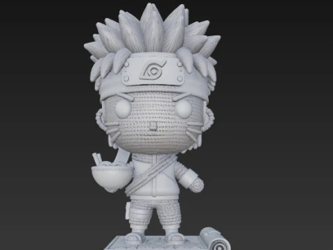 Knitted Naruto Figure 3D Print Model 3D Print Model