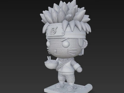 Knitted Naruto Figure 3D Print Model 3D Print Model