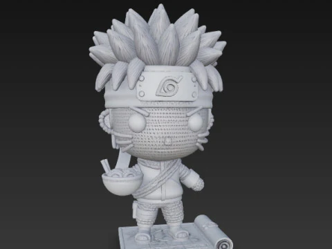 Knitted Naruto Figure 3D Print Model 3D Print Model