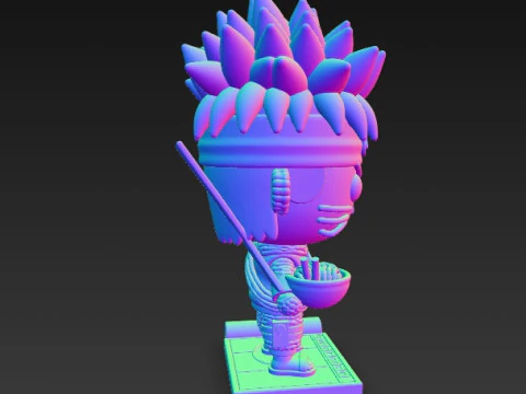 Knitted Naruto Figure 3D Print Model 3D Print Model