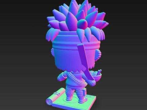 Knitted Naruto Figure 3D Print Model 3D Print Model