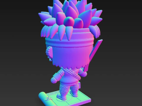 Knitted Naruto Figure 3D Print Model 3D Print Model