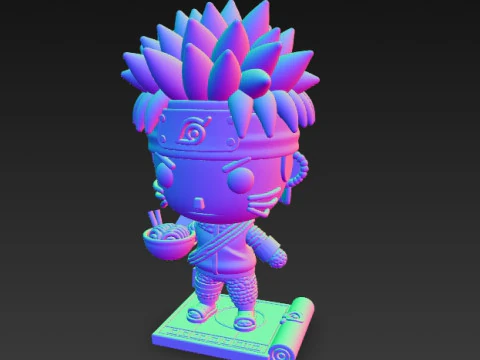 Knitted Naruto Figure 3D Print Model 3D Print Model