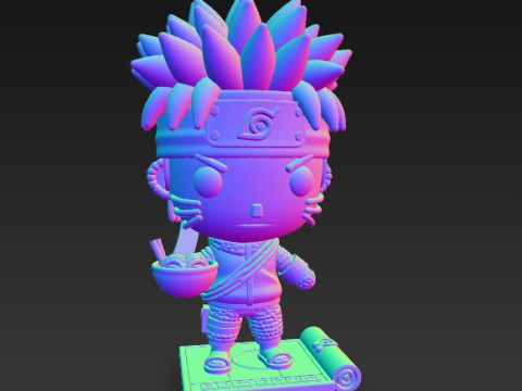 Knitted Naruto Figure 3D Print Model Modelo de Impressão 3D
