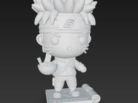 Knitted Naruto Figure 3D Print Model 3D Print Model