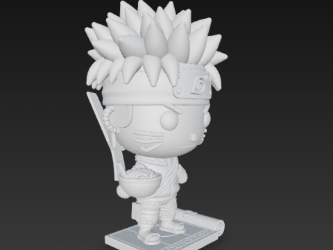 Knitted Naruto Figure 3D Print Model Modelo de Impressão 3D