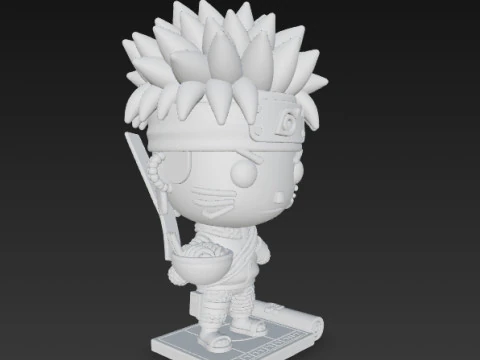Knitted Naruto Figure 3D Print Model 3D Print Model
