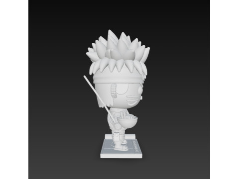 Knitted Naruto Figure 3D Print Model Modelo de Impressão 3D
