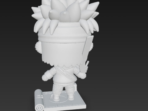 Knitted Naruto Figure 3D Print Model Modelo de Impressão 3D