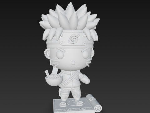 Knitted Naruto Figure 3D Print Model Modelo de Impressão 3D