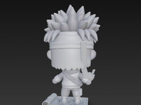 Knitted Naruto Figure 3D Print Model Modelo de Impressão 3D