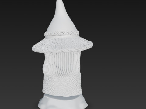 Knitted Gandalf Figure 3D Print Model Modelo de Impressão 3D