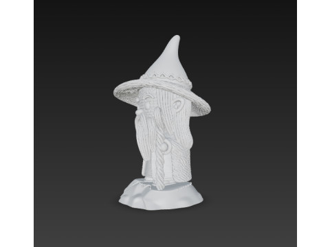 Knitted Gandalf Figure 3D Print Model Modelo de Impressão 3D