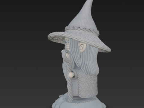 Knitted Gandalf Figure 3D Print Model Modelo de Impressão 3D