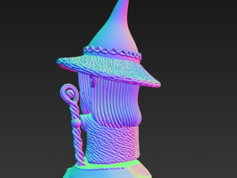 Knitted Gandalf Figure 3D Print Model Modelo de Impressão 3D