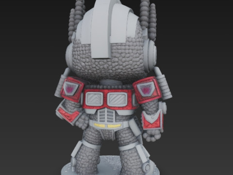 Optimus Prime Knit Style 3D Print Model 3D प्रिंट मॉडल