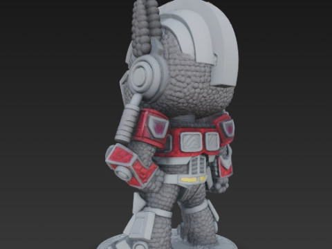 Optimus Prime Knit Style 3D Print Model 3D प्रिंट मॉडल