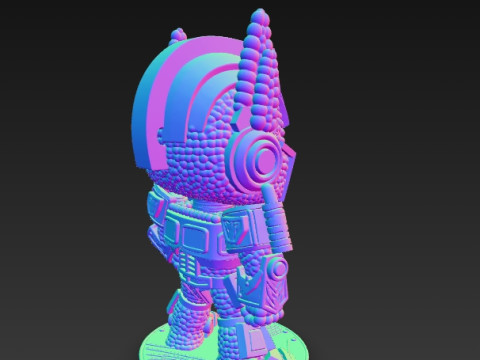 Optimus Prime Knit Style 3D Print Model 3D प्रिंट मॉडल