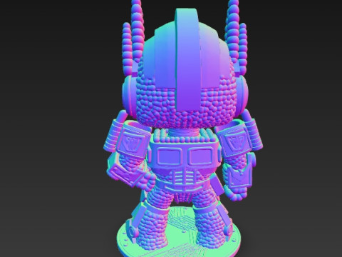 Optimus Prime Knit Style 3D Print Model 3D प्रिंट मॉडल