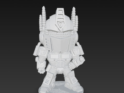 Optimus Prime Knit Style 3D Print Model 3D प्रिंट मॉडल