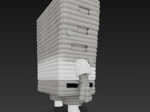 SpongeBob Knit Style 3D Print Model Modelo de impresión 3D