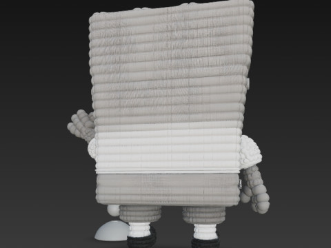 SpongeBob Knit Style 3D Print Model Modelo de impresión 3D