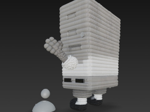 SpongeBob Knit Style 3D Print Model Modelo de impresión 3D