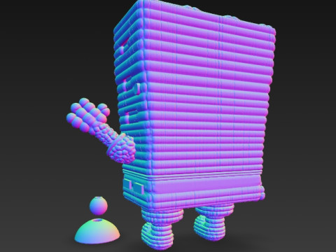SpongeBob Knit Style 3D Print Model Modelo de impresión 3D