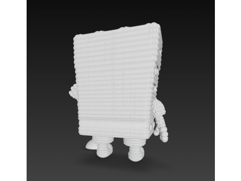 SpongeBob Knit Style 3D Print Model Modelo de impresión 3D
