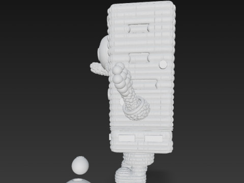 SpongeBob Knit Style 3D Print Model Modelo de impresión 3D