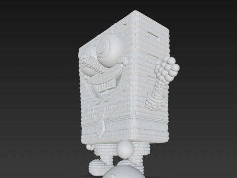 SpongeBob Knit Style 3D Print Model Modelo de impresión 3D