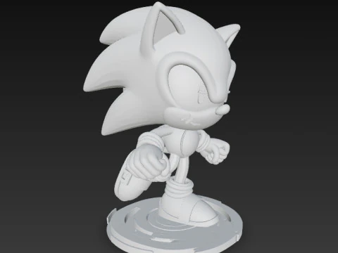 Sonic the Hedgehog Knit Figure 3D Print Model 3D Print Model