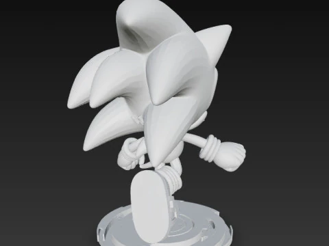 Sonic the Hedgehog Knit Figure 3D Print Model 3D Print Model