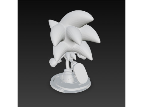 Sonic the Hedgehog Knit Figure 3D Print Model 3D Baskı Modeli