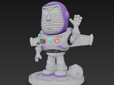 Buzz Lightyear Knit Figure To Infinity and Knitting 3D Принт Модель