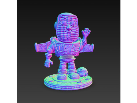 Buzz Lightyear Knit Figure To Infinity and Knitting 3D Принт Модель