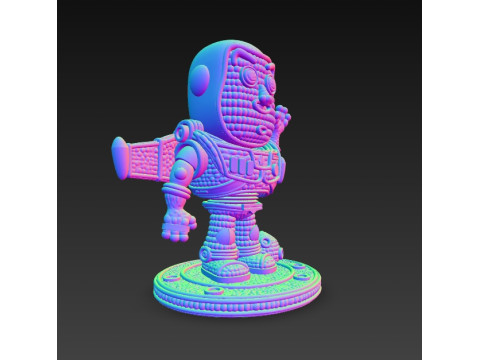 Buzz Lightyear Knit Figure To Infinity and Knitting 3D Принт Модель