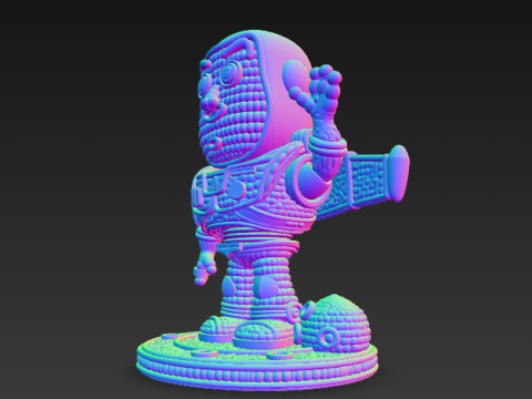 Buzz Lightyear Knit Figure To Infinity and Knitting 3D Принт Модель
