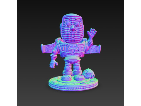 Buzz Lightyear Knit Figure To Infinity and Knitting 3D Принт Модель