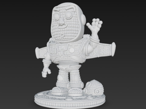Buzz Lightyear Knit Figure To Infinity and Knitting 3D Принт Модель